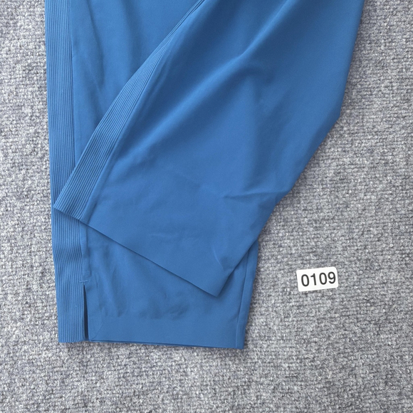 Athleta Brooklyn Ankle Pant Womens 14P Petite Blue Stretch Travel Pockets - Picture 8 of 13